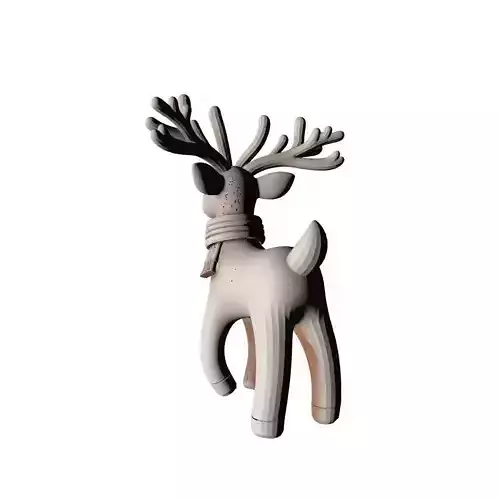 Christmas Deer 3D Printable Model