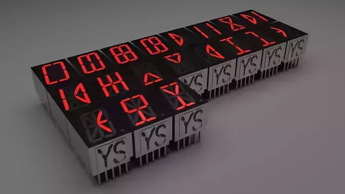 Illuminated Symbols 16 Segmented LEDs Set