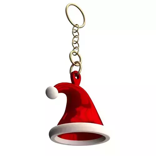 Christmas Hat Keychain 01