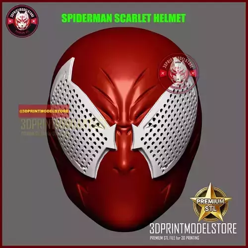 Spiderman Scarlet Spider Helmet - Marvel Cosplay Halloween