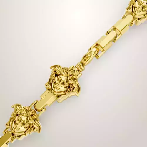 medusa face chain versac