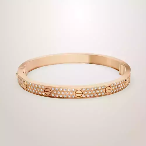 LOVE bracelet 190mm model paved cartie 