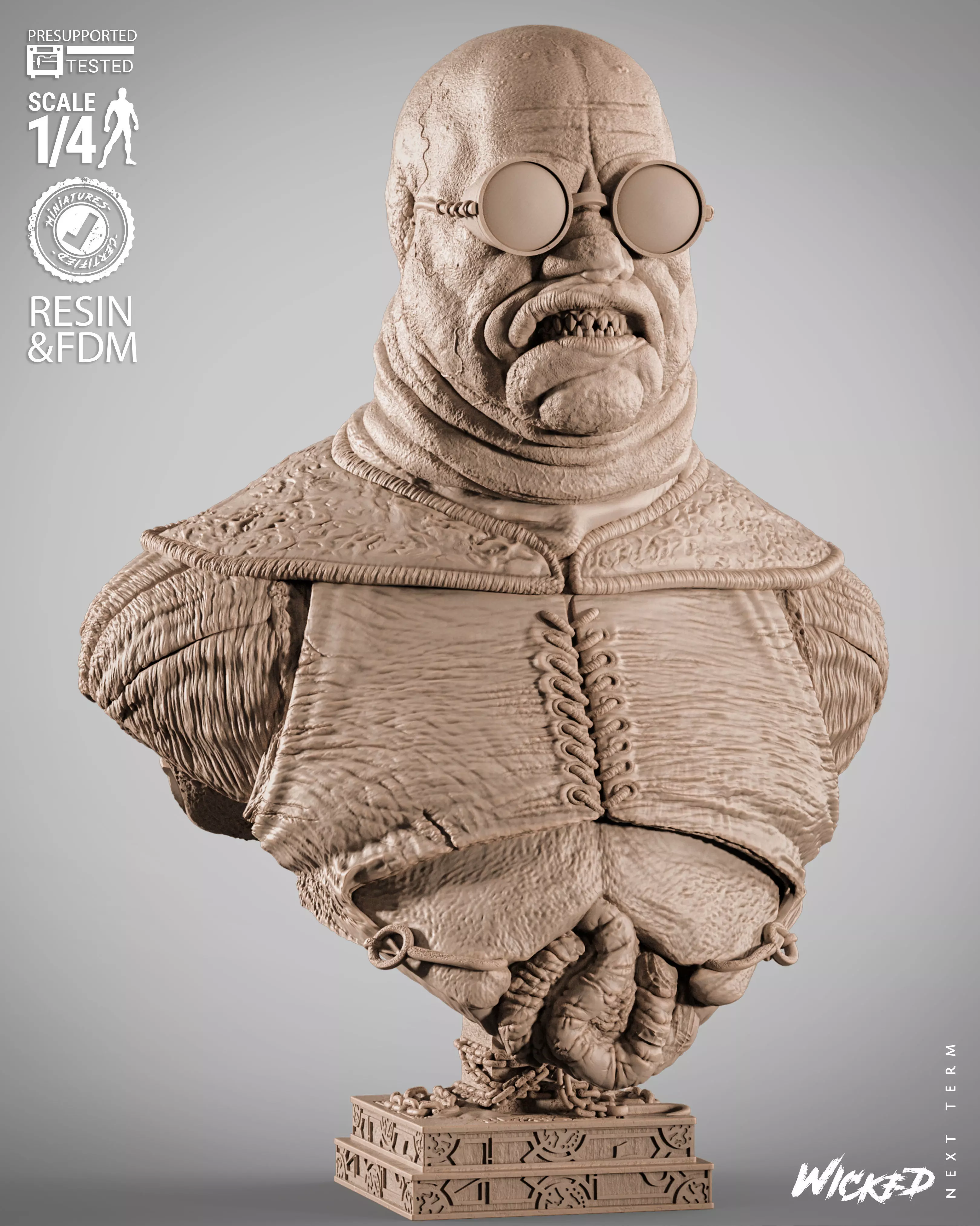 Wicked Movies Butterball Portrait Bust 3D print model