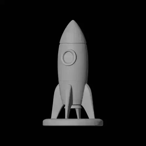 Rocket Model Space Decor