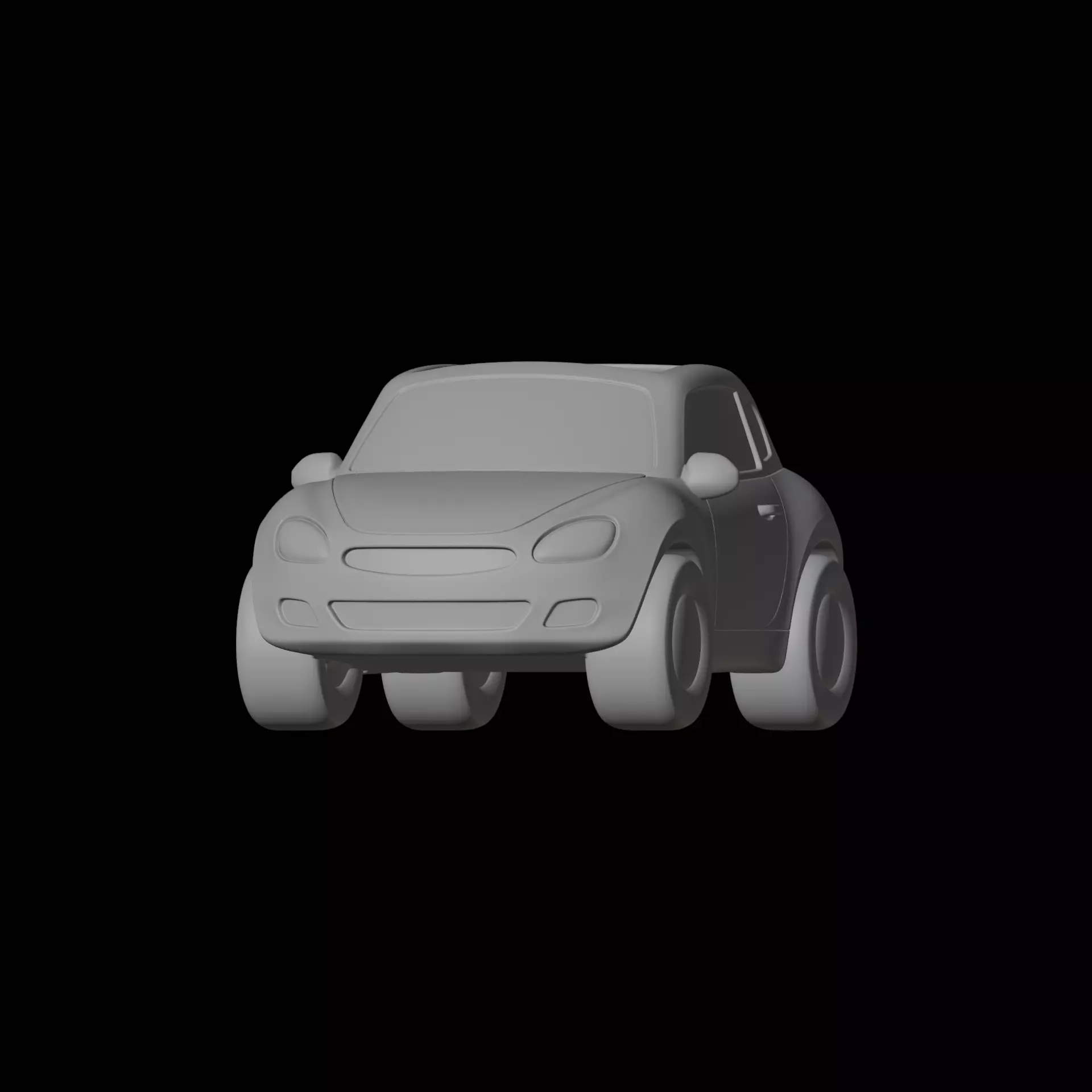 Stylized Cartoon Car 3D Printable Model 3D print model