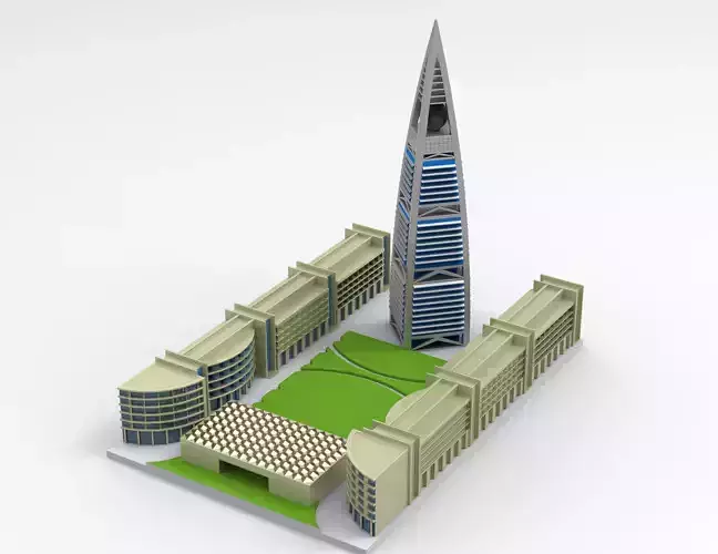 Advertising 3D Design of Al Faisaliah Tower in Riyadh  