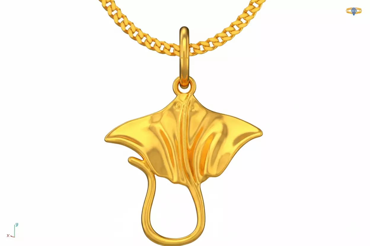 Fish pendant charms - one inch pendant 3D print model