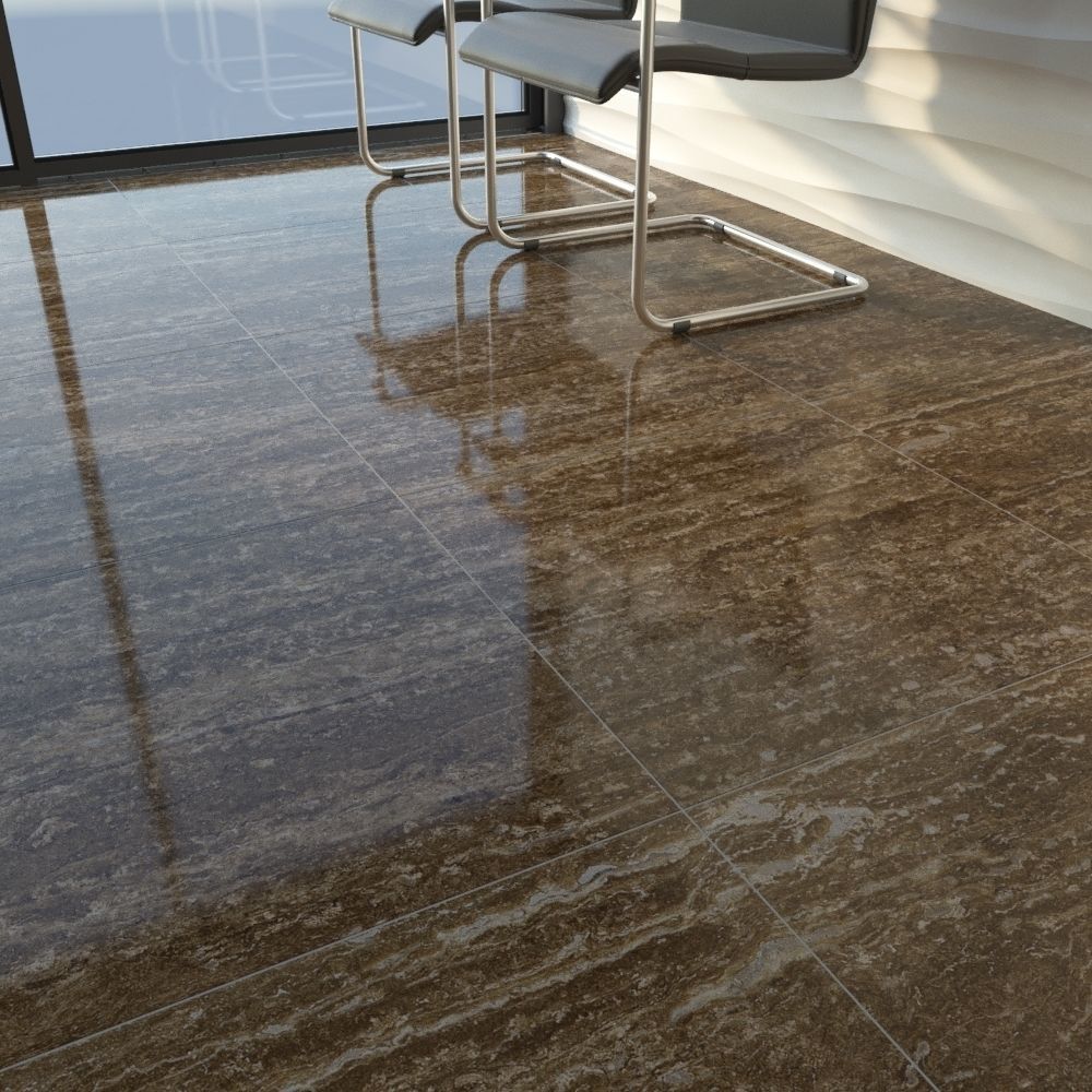 TUREX INTERNATIONAL Travertine Tiles Set 3D model_14