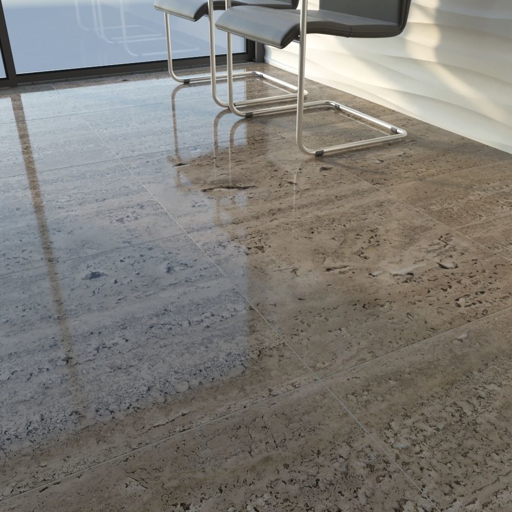 TUREX INTERNATIONAL Travertine Tiles Set 3D model_4