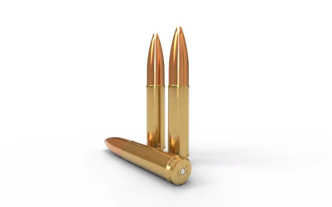30mm GAU Ammo Low-poly 3D model