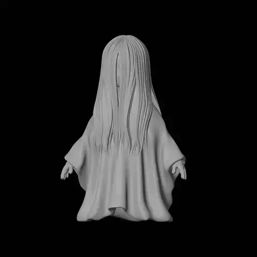 Sadako Ghost Horror Figure 3D Print Model
