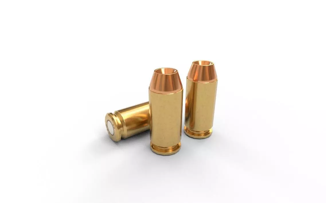 40 SW Ammo Low-poly 3D model