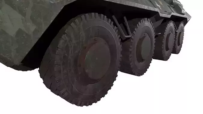 Armored Personnel Carrier BTR APC IFV 3D model 7