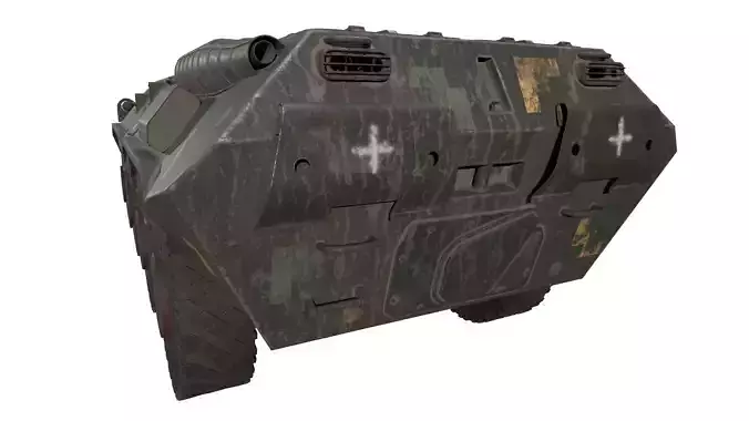 Armored Personnel Carrier BTR APC IFV 3D model 5