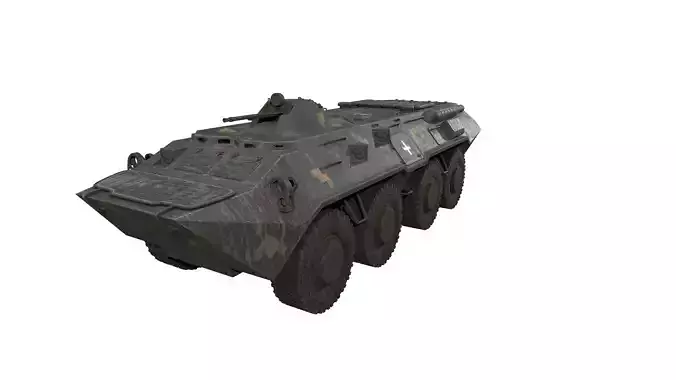 Armored Personnel Carrier BTR APC IFV 3D model 2