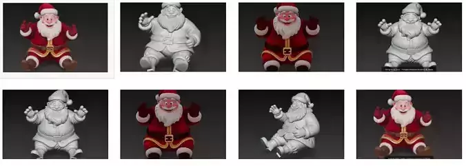 Sitting Santa - Cozy Christmas Character Collection