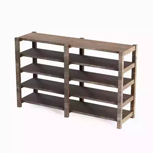 Long Pottery Shelf 03