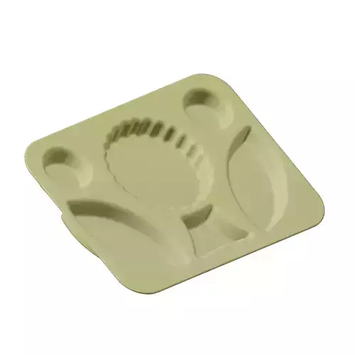 Plastic Premium Flower Plate