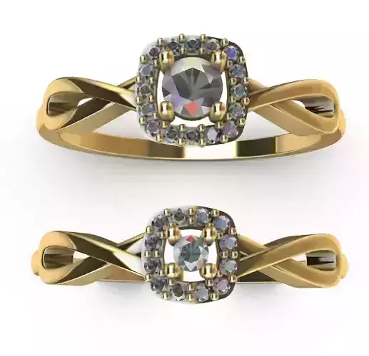 Anillo solitario - para dama - anillo de compromiso