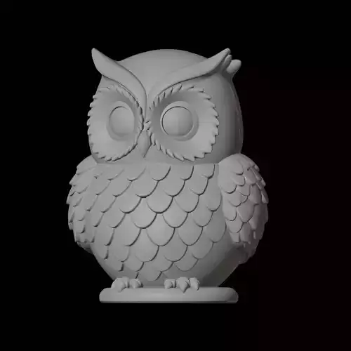Stylized Owl Statue