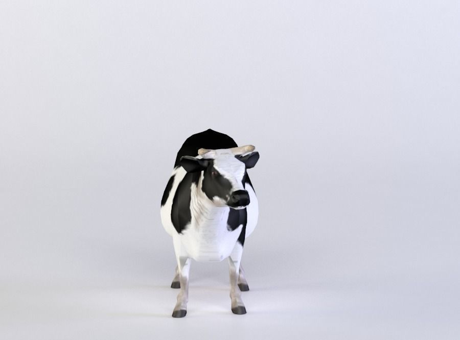FRISIANS 3D MODEL cow Low-poly 3D model_0