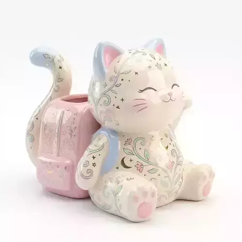 Pen Holder Cute Cat