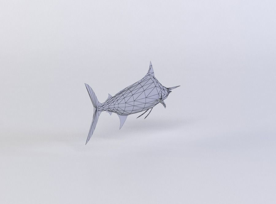 BLUE MARLIN 3D MODEL Low-poly 3D model_4