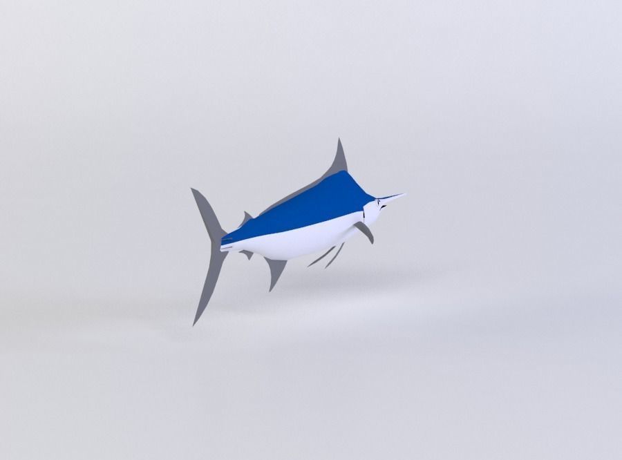 BLUE MARLIN 3D MODEL Low-poly 3D model_1