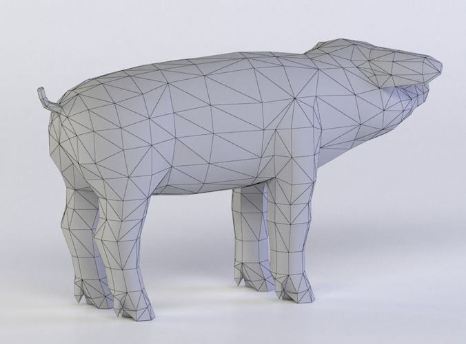 PIGLETS 3D MODEL toy pig