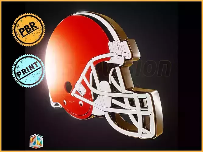 Cleveland Browns logo - Cinematic - 3D print