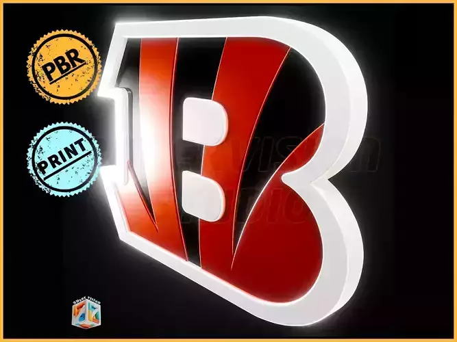 Cincinnati Bengals logo - Cinematic - 3D print