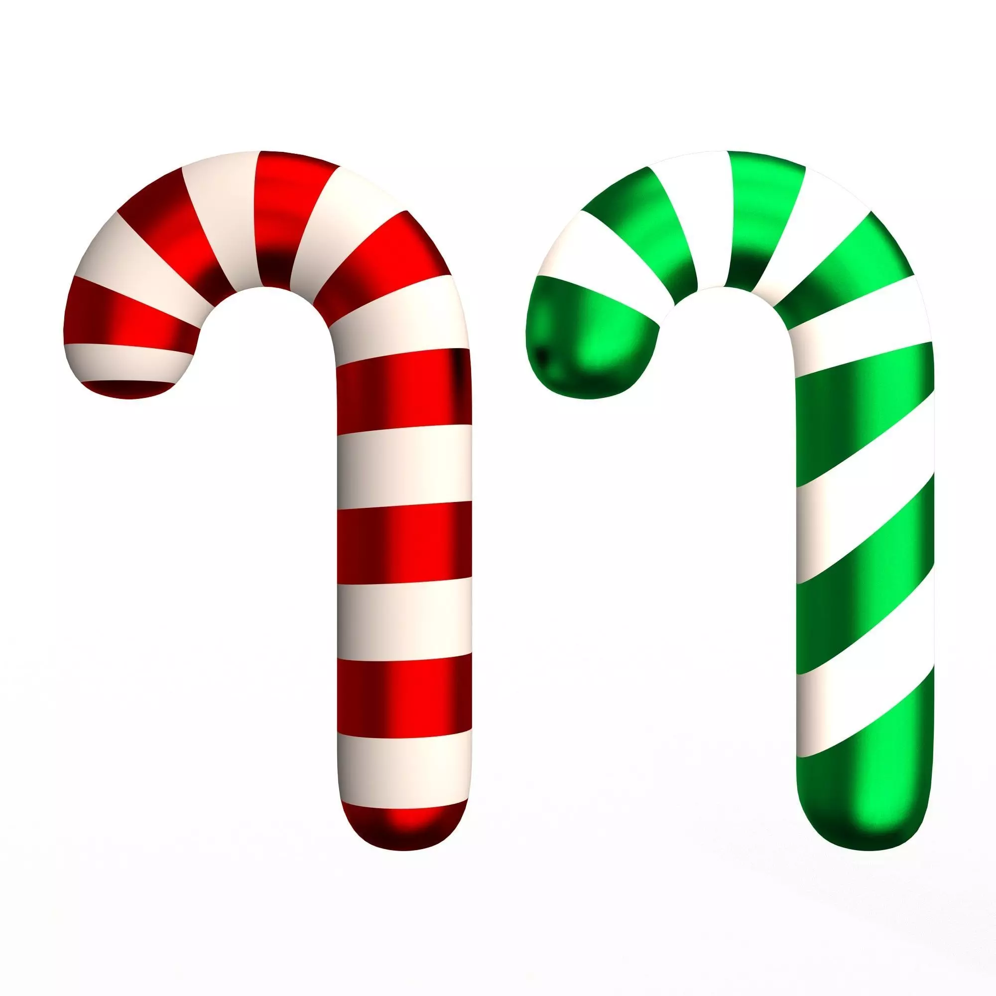 Candy Cane Christmas 01 Free low-poly 3D model