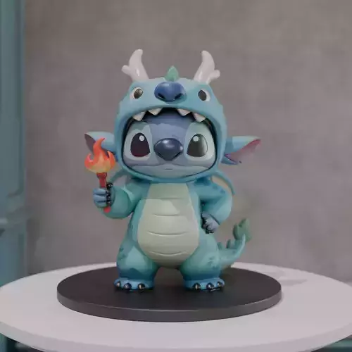 Stitch dragon