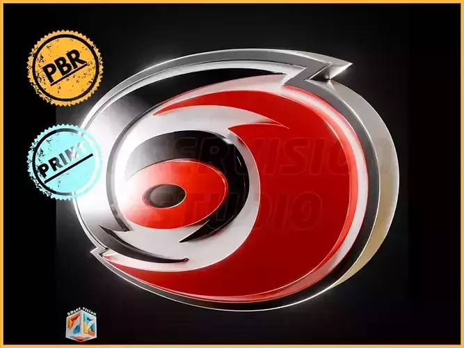 Carolina Hurricanes logo - Cinematic - 3D print