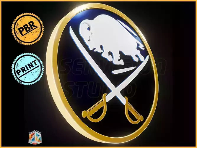 Buffalo Sabers logo - Cinematic - 3D print