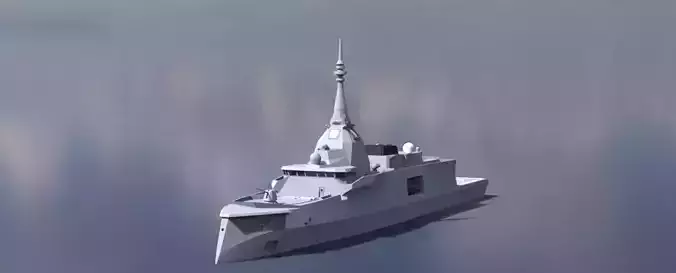FDI Frigate for 3d Print miniature