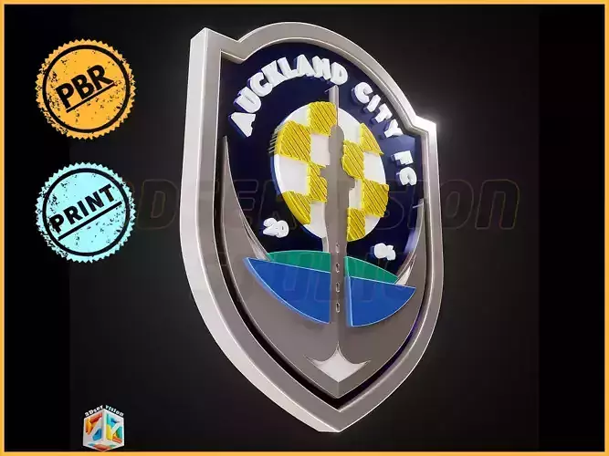 Auckland City logo - Cinematic - 3D print