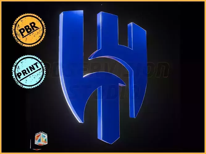 Al Hilal logo - Cinematic - 3D print