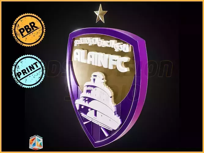 Al Ain FC logo - Cinematic - 3D print