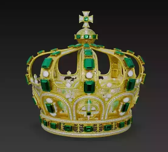 Golden Crown 3d Model