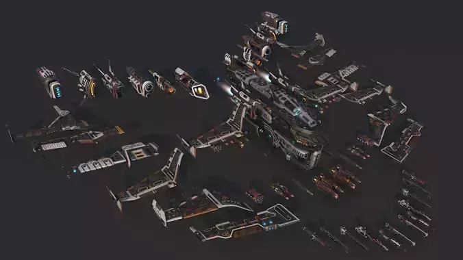 Spaceship 03 Modular Pack