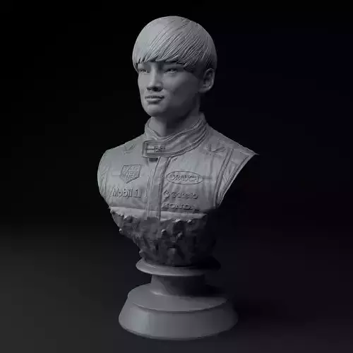 Yuki Tsunoda F1 Premium 3D Bust STL