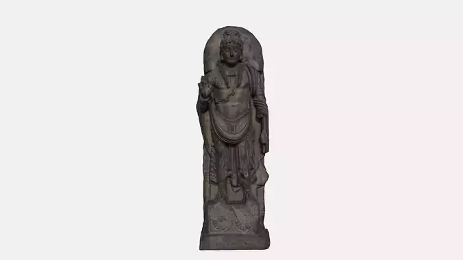 bodhisattva sculpture statue hi poly