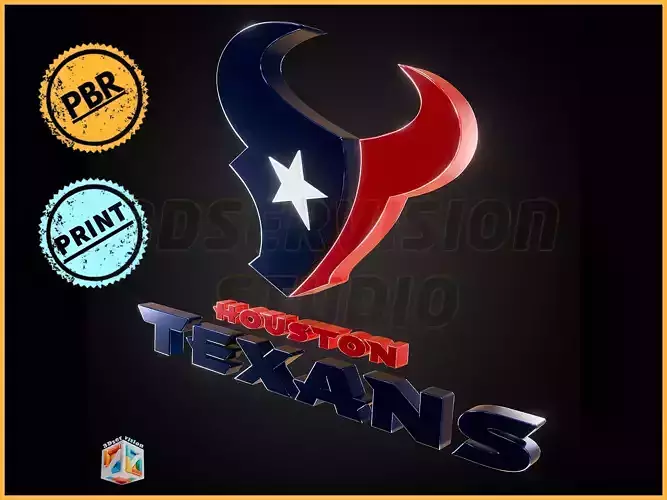 Houston Texans logo - Cinematic - 3D print