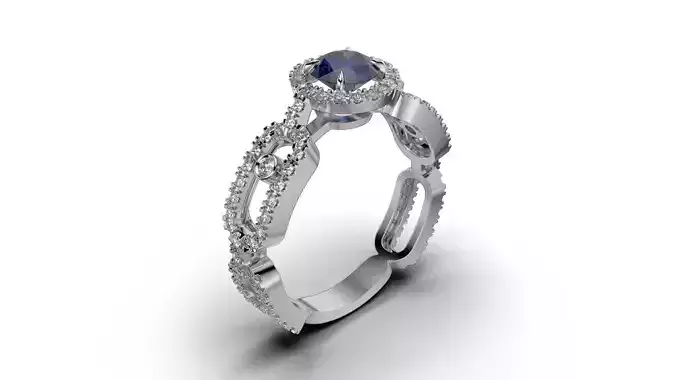 Move Link Solitaire ring all sizes R64