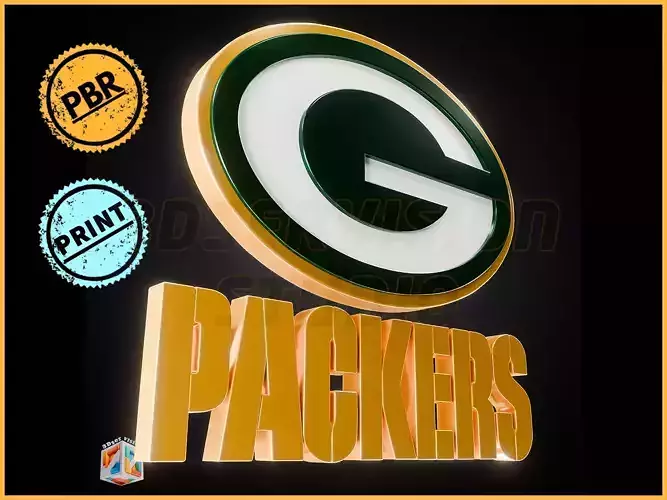 Green Bay Packers logo - Cinematic - 3D print