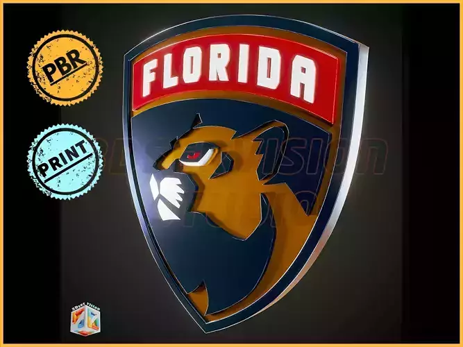 Florida Panthers logo - Cinematic - 3D print