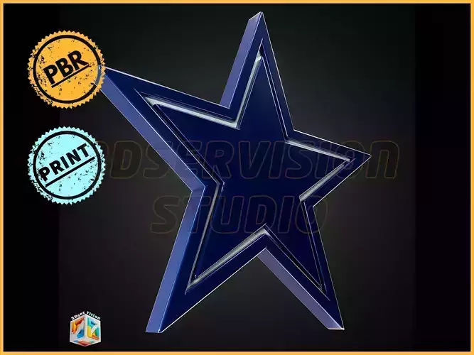 Dallas Cowboys logo - Cinematic - 3D print