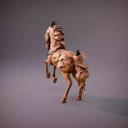 Bronze Stallion Sculpture model pack