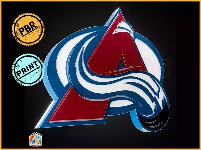 Colorade Avalanche logo - Cinematic - 3D print